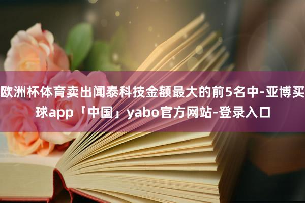 歐洲杯體育賣出聞泰科技金額最大的前5名中-亞博買球app「中國」yabo官方網站-登錄入口